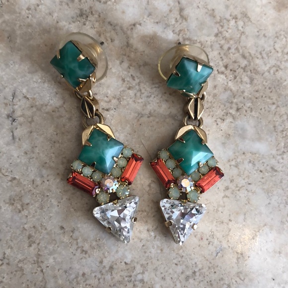 Elizabeth Cole Jewelry Jewelry - Aztec and Crystal Elizabeth Cole earrings
